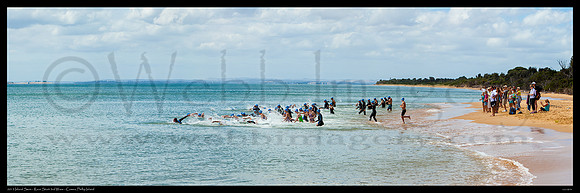 2013 Island Swim - Race Start - 3rd Wave